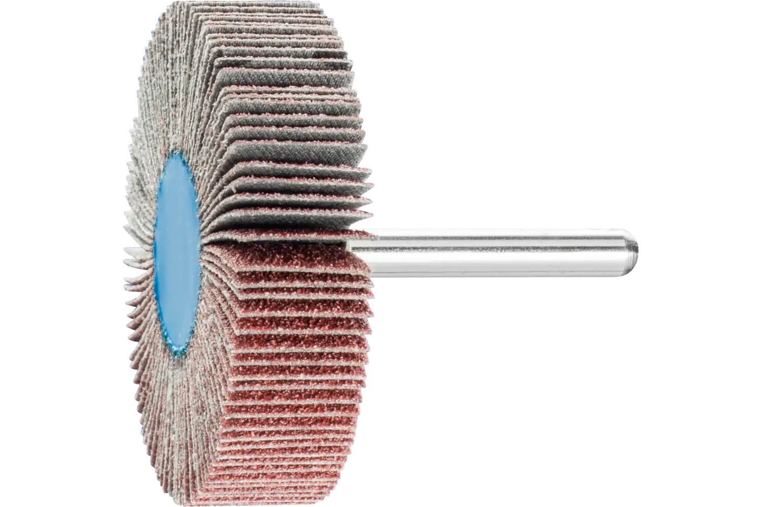 Picture of Pferd Mounted Flap Wheel, 2-1/2" X 1/2, 60 Grit, 1/4" Shank, Aluminum Oxide